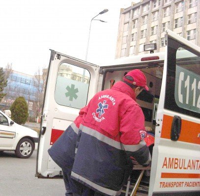 Accidentat transportat la spital
